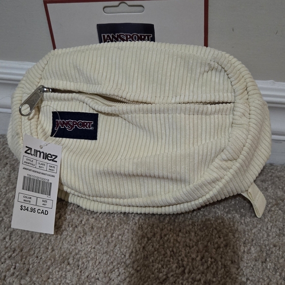 Jansport Accessories - Jansport Beige Corduroy Waist Bag